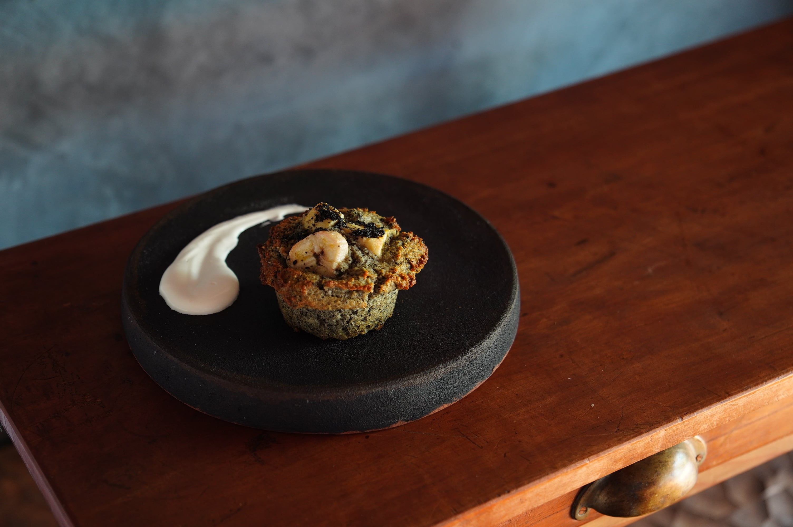 おからと米粉の山猫マフィン　桑の葉とあんこ&黒ゴマバナナ【冷凍】