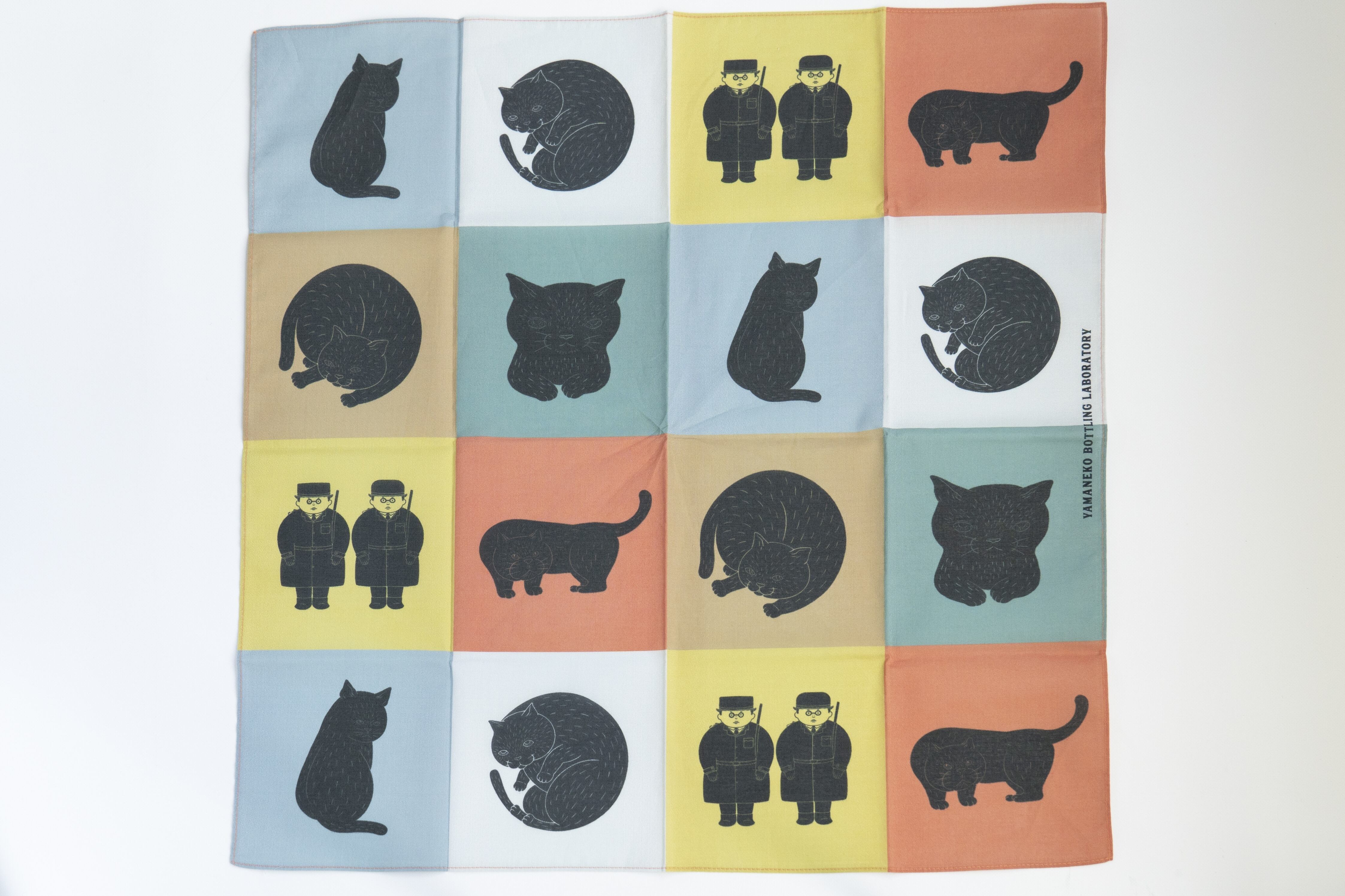 山猫瓶詰研究所　ハンカチ　カラフル